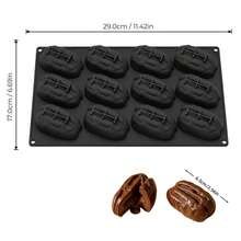 1pc 3-Cavity Creative Walnut Cake Mold, Suitable For DIY Walnut Mousse Cake, Chocolate And Dessert Making, Housewarming Gift - View 12