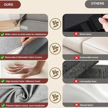 Sofa Bed Set - Light Grey - View 3