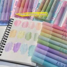 1/4/12pcs Glitter Fluorescent Marker Pens, Slanted Tip Fluorescent Gel Pens, Pink Cute Highlighter Pens, Back To School Student Office Stationery, Drawing Supplies, School Supplies (Suitable For Highlighting, Note-Taking, Scrapbooking, Drawing And Doodling) - Sets - View 18