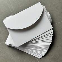 NIEWSPECIAL 10/20/25/50pcs Set Curved Tri-Fold Pocket Wedding Invitation Covers, Engagement 15th Birthday Baptism Pocket Minimalist Invitations, DIY Invitations, 5*7 Inch Invitations, Pocket Invitations, Customized Invitations, Innovative Wedding Card Designs - Style a - View 26