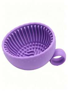 1pc Popular Soft Silicone Makeup Brush Cleaning Bowl, Portable Hanging Ring Brush Cleaning Pad, Multi-Slot Textured Makeup Cleaning Tool, Aesthetic Macaron Color Makeup Cleaning Bowl, Reusable Easy To Clean Beauty Accessory, Gift For Makeup Lovers - Multiple Styles - View 15