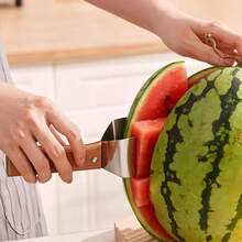 1pc Fruit Peeler Wooden Handle Suitable For Cutting Watermelon,Hami Melon,Apple,Honeydew Melon - Ginger - View 2