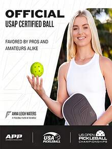 Bolas de Pickleball Duráveis para Uso Externo com Furos Precisos à Prova de Vento, Bolas de Pickleball Resistentes para Jogadores de Torneio, Conjunto de Bolas de Pickleball Amarelo Óptico Brilhante, Ideal para Quadras Recreativas de Parques, Bolsa de Treino para Raquete de Pickleball, Conjunto de Equipamentos de Bolas de Pickleball - Bola de pico - Visão 4