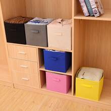Cube Storage Bin, Foldable Fabric Cube Storage Bin, 11 Inch Cube Storage Bin With Handle, Collapsible Storage Cube For Closet, Pantry, Storage Room (Beige/Black/Grey, 1pc/3pcs/6pcs) - Beige - View 7