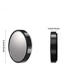 2pcs Car Suction Cup Blind Spot Mirrors, Adjustable Rotating Convex Wide Angle Auxiliary Mirrors For Car Rearview Mirrors, Reusable Glue-Free No-Residue Side View Mirrors, Universal High-Definition Blind Spot Mirror Accessories, Easy To Install Car Safety Mirrors - A - View 5