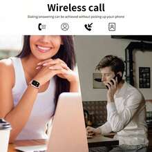 1 buah Jam Tangan Pintar Unisex Layar Sentuh HD dengan Tali Silikon Nyaman, Pelacak Kebugaran, Notifikasi Pesan, Pelacakan Kalori & Jarak, Kontrol Musik, Kamera Jarak Jauh, Kompatibel dengan Smartphone, Jam Tangan Pintar Gaya Olahraga, Hadiah Hari Ayah untuk Pemakaian Sehari-hari - Versi yang ditingkatkan - View 4