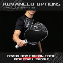 Raket Pickleball LEATOU Pro Player Edition 16mm T700 Propulsion Core Frosted Carbon Fiber dengan Tepi Warna Gradien, Raket Pickleball Kompetisi Profesional untuk Pria dan Wanita - MultiWarna - View 9