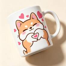 Cute Shiba Inu Dog Sticker – Kawaii Cartoon Puppy Making Heart Shape With Paws Vinyl Decal Waterproof For Laptop Water Bottle Notebook Skateboard Helmet Cup Tumbler – Adorable Love Pet Gift For Girls Teens Dog Lovers - View 7