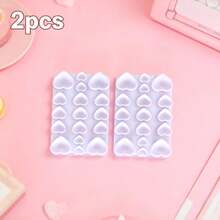 4pcsCute Pink And White Silicone Suction Cup Heart-Shaped Soft Silicone Phone Case, Korean Version Dopamine Heart-Shaped Design, With Suction Cup Holder, Soft Silicone Back Cover, Compatible With IPhone 17 Pro Max 16 15 13 12 11 Pro Max Plus - View 17