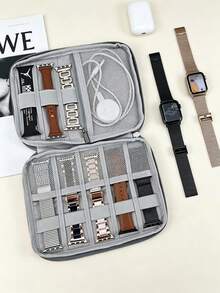 Travel Electronic Organizer Bag, Portable Cable Storage Pouch, Suitable For Storing Electronic Accessories, Data Cables, Phones, Watches, Watch Bands, Chargers, USB Flash Drives,Back To School - Multicolor - View 4