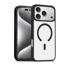 Miniso Magsafe磁吸充電適用於iphone17/17pro/17promax/17air/16promax/15pro/15promax/14/13/15pro/12pro/16plus簡約透明保護套相容apple - 黑色 - 查看 4