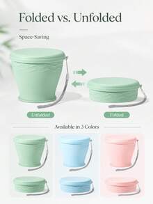 Portable Foldable Water Bottle, Outdoor Camping Travel Cup, 6.76oz Collapsible Cup, Perfect For Tea And Coffee - Multicolor - View 4