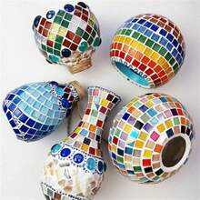 600 Pieces Mosaic - Premium Square Handmade Decoration, Suitable For Creative Art, Painting, Handmade Jewelry And DIY Projects - 1 - View 2