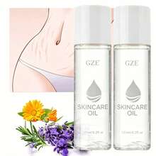 2瓶GZE-Oil身体护理油，针对妊娠纹，富含维生素E和精华，紧致提拉肌肤，可用作身体按摩油、面部及身体保湿油，适合所有肤质。 - 黃色 - 查看 4