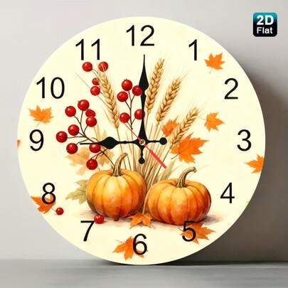 Un reloj de pared impreso de 12 pulgadas es tanto divertido como silencioso, lo que lo convierte en una opción perfecta para la decoración de paredes del hogar y regalos de vacaciones.