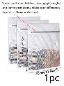 3pcs/1pc Durable Mesh Laundry Bags - Coarse Mesh Garment Protection Bags, Designed For Machine Wash; Reusable, Anti-Tangle Storage Bags (With Zipper). Suitable For Various Items, Including Underwear, Clothing, Jeans, Towels, Socks, Etc. - Multicolor - View 7