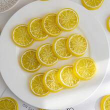 1/10/20pcs/Set Yellow Artificial Lemon Fake Fruit, Suitable For Halloween, Christmas, Horror Style, Indoor/Outdoor Halloween Decoration, Halloween Decor, Christmas Decor, Christmas Tree, Gothic Style Halloween Decoration - Yellow - View 3