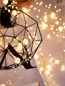 60/150LED Copper Wire String Lights, Battery Powered Fairy Lights (Batteries Not Included), Room Decor, Suitable For Room, Party, Bedroom Fairy Lights, Wedding, Gift And Graduation Decoration - Crystal Chain Lights, Christmas Decoration, Holiday Lighting - Multicolor - View 7