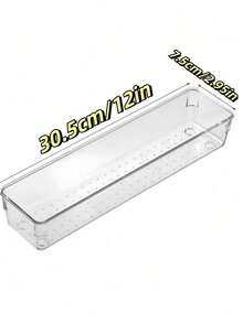 8Pcs-Multifunctional Kitchen Drawer Cutlery Transparent Storage Box, Transparent Plastic Drawer-Style Storage Tray, Kitchen Cup Bowl Small Utensil Storage Box, Cabinet Cutlery Cabinet Multifunctional Storage Box - Multicolor - View 18