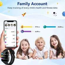 2026 Model 1.83 Inch Touch Screen Smart Watch For Kids And Teenagers, Compatible With Android Phones, Wireless Calling, Wireless Music, Message Notification, Customizable Watch Face, Pedometer, Activity Tracking, Easter Gift - Multicolor - View 6