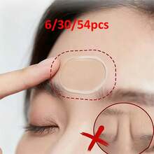 54/30/6pcs-Adhesive Silicone Self-Adhesive Sleep Forehead Patches, Eye -Elastic Facial Patches, Forehead Skin Fixing, Anti-Wrinkle Facial Care Patches, Suitable For Whole Face - Washable, Reusable - Multicolor - View 2