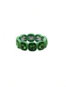 1pc Colorful Square Bracelet, Summer - Square Elastic Bracelet - View 10