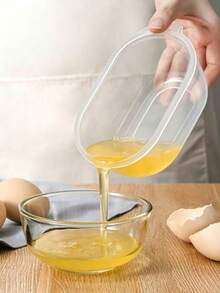 Separador de Clara de Ovo para Cozinha e Confeitaria Doméstica, Filtro de Gema e Clara com Caixa de Armazenamento - Multicolorido - Ver 5
