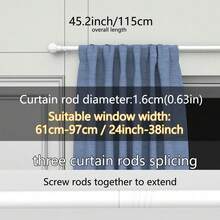 Decorative Rod Head - White 45.2 Inches / 115 cm - View 1