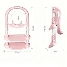Oaoleer 1pc Baby Potty Training Seat With 2-Step Ladder For Toddlers, Soft Cushioned Seat And Splash Guard, Anti-Slip Wide Steps, Adjustable Height Potty Seat - Multicolor - View 5