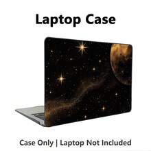 1pc Protective Case, Moon, Starry Sky UV Printed Pattern, Laptop Protective Cover, Minimalist Lightweight Durable Protective Case Suitable For MacBook Air Pro 13.3 13.6 14.2 15.3 16.2 Inch, Suitable For 13 Inch Neo Laptop Protective Case A3404 Model - View 5