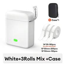 Memiva L12 Inkless Thermal Label Printer, Portable Mini Bluetooth Sticker Machine, Adhesive Label Maker, Similar To D11 D110 P15 Q30, Can Print Barcodes, Photos, Memo Stickers, Suitable For Home, Office, Small Business Organization - Multicolor - View 10