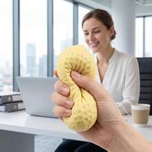 Creative Peanut Shaped Squishy Soft Rubber Toy, Soft And Malleable Stress Relief Toy, Desktop Decoration Pressure Release Toy, Suitable For Adult Women - Multicolor - View 3