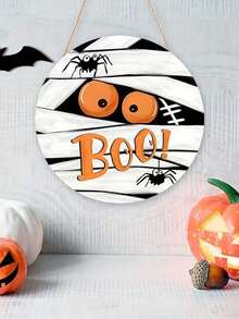 Halloween 2D Wall Decorations, BOO Shapes, Pumpkin And Spider Pattern Designs, Suitable For Halloween, Halloween Surprise Party Decorations, Home Decorations, Porch Decorations, Haunted House Decorations, Wall Decorations, Window Decorations - One Size Fits All - View 3