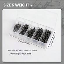 50PCS/Premium Black Iron Fishing Spinner Lure Set (Size 4#-12#) - Durable Stainless Steel Multi-Size Fishing Spinner Lures, Suitable For Freshwater And Saltwater - Essential For Fishing Enthusiasts - Fishing Tools - Multicolor - View 9