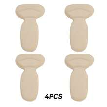 2 Pairs Non-Slip Heel Pads, Suitable For Loose Shoes, High Fit, Unisex, Improve Shoe Fit And Comfort, Prevent Heel Slipping And Blisters, Shoe Accessories - Beige - View 6