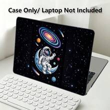 1件裝太空人UV印花筆電保護套，極簡輕量保護殼，適用於MacBook Air Pro 13.3 13.6 14.2 15.3 16.2英吋，適用於13英吋Neo筆電保護殼A3404型號 - 查看 6