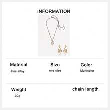 ZAA Textured Alloy Snake-Shaped Stud Earrings And Snake-Shaped Pendant Necklace 2 Pieces Set, Geometric Animal Snake-Shaped Earrings Pendant, Luxury Textured Earrings, Fashion Exquisite Minimalist Earrings, Suitable For Daily Wear - Gold - View 6