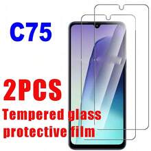 2片裝 高畫質鋼化玻璃螢幕保護貼,適用於 POCO C85/C75/C65/F8 Ultra/F8 Pro/X7 Pro/X6/X6 Pro/M7 Pro,支援指紋解鎖、防摔、防刮、無氣泡、曲面螢幕保護貼 - 無色 - 查看 10