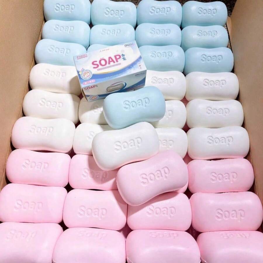 Simulated Daily Soap Squishy Stress Toy, Smooth Stretchable Tender Slow Rebound Fidget Toy, Palm Portable Desktop Decor For Office Bedroom Dorm Leisure - Multicolor - View 1