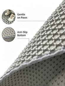 Cat Litter Trapping Mat, Double-Layer Honeycomb Design Large Aperture Litter Recovery Mat, Anti-Urine Cat Litter Box Mat, Multi-Size Full Coverage Mat, Khaki/Green/Grey - Multicolor - View 6