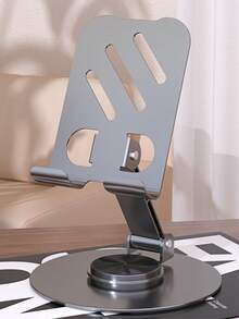 1pc Acrylic Tablet Phone Stand, Cute And Practical, 360° Rotating, Foldable And Portable, Tablet Holder, Laptop Desktop Support Stand, Multi-Functional Cooling Stand, Foldable Support Stand, Adjustable Height Phone Stand Reading Rack, Random Color - A - View 9