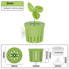 Black, White, And Green Plastic Aquarium Planting Trays, Self-Sinking Aquatic Plant Baskets, Hollow Hydroponic Plant Racks, Suitable For Aquarium Landscaping And Decoration. - A - View 14