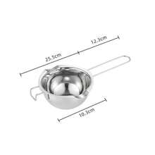 Stainless Steel Chocolate Melting Pot, Dual Nozzle Heat-Resistant Handle, For Melting Chocolate, Candy And Candle Making. Dual Pot Stainless Steel Pot, Separated Heating From Water, Melting Pot, Wax Pot, Baking Pot - Multicolor - View 15