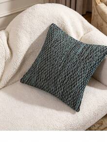 Miater 1pc/2pcs INS Cream Style 3D Bubble Knit Throw Pillow, Nordic Minimalist Textured Sofa Cushion, Homestay Soft Square Removable Washable Pillow Cover - Royal Blue - View 9