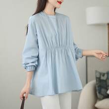 Women Tops - Blue - View 5