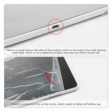 1pc Car Sun Visor Makeup Mirror, Passenger Side Sun Visor Vanity Mirror, Portable High Definition Makeup Mirror, Suitable For Girls And Women - A - View 3