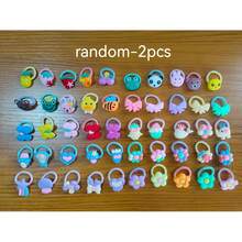 2/10pcs Random Cartoon Cute Hair Scrunchies, Sweet Style Daily Wear Hairbands - Multicolor - View 11