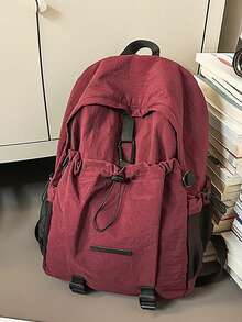 Mochila Retrô Japonesa de Grande Capacidade, Mochila Escolar para Estudantes, Bolsa para Laptop, Mochila Casual para Deslocamento e Viagem. 5 Cores para Escolher, Combina Facilmente com Vários Estilos de Roupa, Perfeita para Campus, Deslocamento ou Viagem. Compartimento Principal Espaçoso, Acomoda Facilmente Laptop e Itens Essenciais do Dia a Dia; - Multicolorido - Visão 14