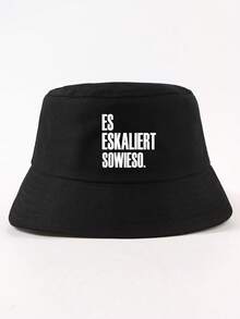 1件時尚標語 ES ESKALIERT SOWIESO 極簡休閒風百搭漁夫帽，適合日常配戴 - ES漁夫帽 - 查看 30