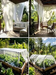 Multi-Functional Outdoor Garden Plant Cover To Protect Woven Mosquito Net For Owners Firm Bird Net In Yards Greenhouse Plants Protection Mesh Netting, Insect Barrier Netting Room Decor Garden Garden Stuff Home Decor Garden Decor Outdoor - A - View 5